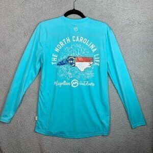 Magellan Fish Gear Boyfriend Fit Blue Long Sleeve The North Carolina Life S
